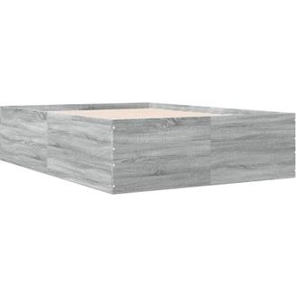 vidaXL Bed Frame without Mattress Grey Sonoma 120x190 cm Small Double Vidaxl