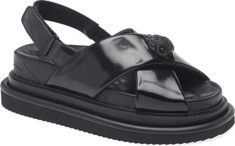 Kurt Geiger Orson Slingback Sandal in Black at Nordstrom Rack, Size 7.5Us / 38Eu