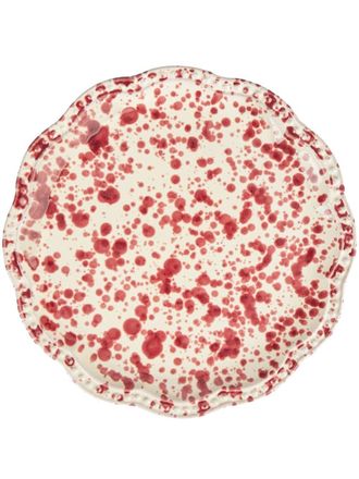 Cabana Speckled dessert plate - unisex - ceramic - One Size - Red