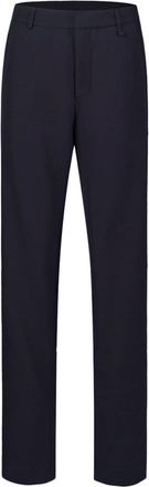 Shanghai Tang rear elasticated-waistband tailored trousers - men - Wool/Viscose - 46 - Blue