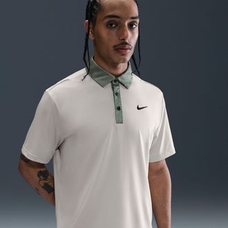 Nike Mens Tour Dri-FIT Golf Polo in Brown | FZ7501-104
