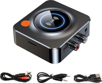 OEM Receptor Bluetooth 5.3, Receptor De Audio Est&eacute;reo Hifi, Adaptador Bluetooth Con Conector Rca De 3,5 Mm Y Entrada Aux, Receptor De Audio Est&eacute;reo Hifi P