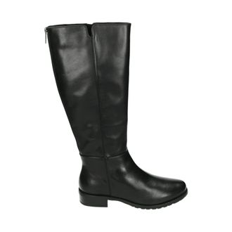 Josef Seibel Zwarte Leren Jurklaarzen Chiara 01 - Dames - Hoge Laarzen - Zwart - 41 EU - Leer - Schoenen