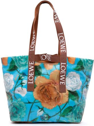 Loewe Pre-owned Loewe Paulas Ibiza Printed Coated Canvas Fold Shopper Tote Ladies 7EQUXY9FIGHUMOLN