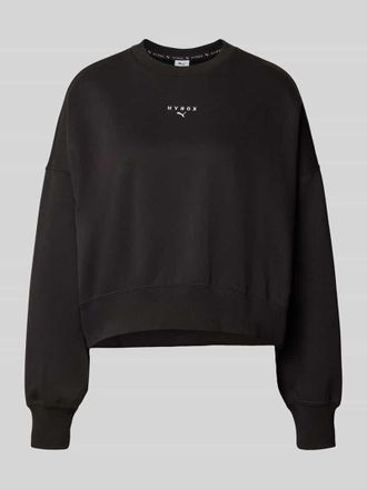 Puma Regular Fit Sweatshirt aus Baumwoll-Mix PUMA X HYROX in Black, Gr&ouml;&szlig;e XL