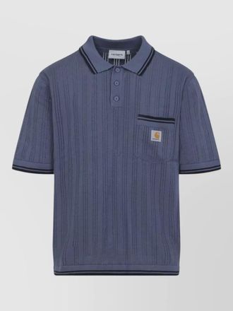 Carhartt Work in Progress ramsey short sleeve polo shirt pocket trim