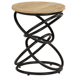 vidaXL End Table Solid Mango Wood 15.7x19.7, 247320