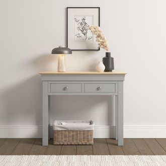 Seconique Bordeaux Console Table (Fully Assembled) in Light Grey