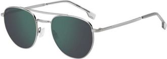 BOSS Boss 1631/S 6LB/MT Mens Sunglasses Silver Size 53