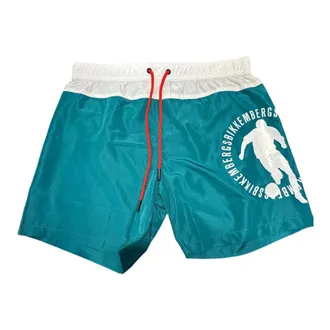 Dirk Bikkembergs Beachwear, male, Green, Size: S Stylish Boardshort for Medium Size