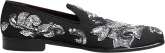 Dolce & Gabbana Loafer Geklede Schoenen - Heren - Loafers - Zwart - 44 EU - Katoen - Schoenen