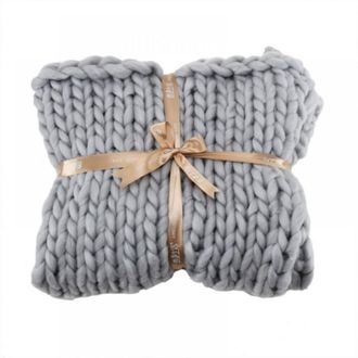 OEM Lujosa Manta De Chenilla Acr&iacute;lica De Punto Grueso, Suave, C&aacute;lida Y C&oacute;moda, Ideal Para Camas, Sof&aacute;s O Sillones. Tallas S/m/l