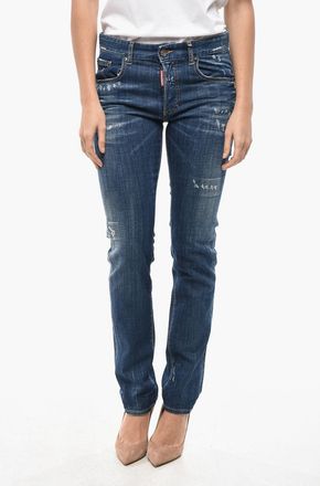 Dsquared2 Stretch Denim Jeans 24/7 Vintage Effect 17cm Dsquared2