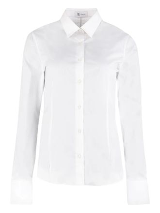 THE (ALPHABET) Blouse van katoenblend - Wit