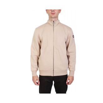 Colmar Hoodies & sweatvesten, Heren, Beige, M, Katoen, Sweatshirt met volledige rits en capuchon