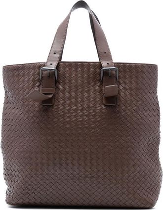 Bottega Veneta Pre-owned Bottega Veneta Nappa Intrecciato Belted Tote SB0AZ50BEQ7H7HD1