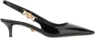 Versace Hoge hakken schoenen - Dames - Pumps - Zwart - 36 EU - Leer - Schoenen