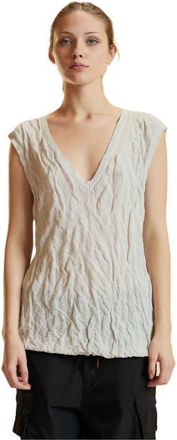 Cynthia Rowley Crinkle Knit Sleeveless Top in White at Nordstrom, Size X-Small