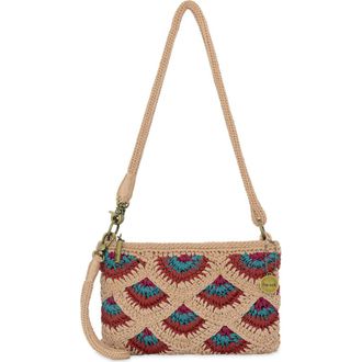 The Sak Vita Hand Crochet Crossbody Wristlet in Bamboo Mermaid at Nordstrom