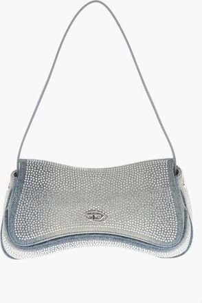 Diesel Denim Shoulder Bag With Rhinestones size One Size