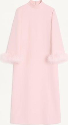 Valentino Abito In Crepe Couture Con Piume Donna ROSE 38