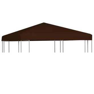 vidaXL Toldo De Cenador Marr&oacute;n 310 G/m&sup2; 3x3 M Vidaxl Marr&oacute;n