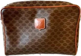 Celine Pre-owned Leather celine-bags - Dames - Vintage Tassen - Bruin - ONE Size - Leer - Vintage