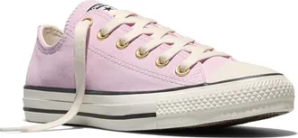 Converse Gender Inclusive Chuck Taylor All Star Sude Low Top Sneaker in New Found Bloom/Gold/Egret at Nordstrom, Size 9.5 Womens