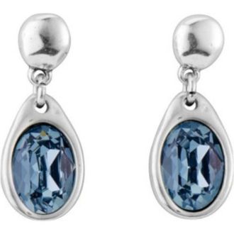 UNOde50 Crystal Accent Dangle Earrings in Silver at Nordstrom
