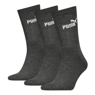 Puma Puma Unisex Adult Crew Socks (Pack of 3) (6 UK-8 UK) (Grey)