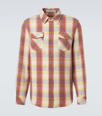 God's True Cashmere Rose Blume cashmere shirt with sunstone