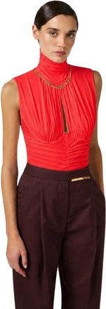 Elisabetta Franchi Tops, Dames, Rood, S, Body