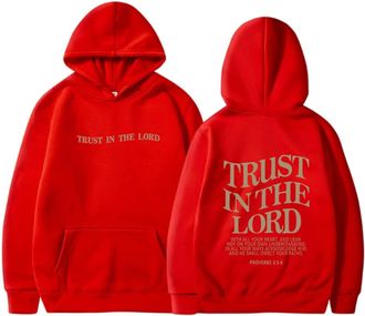 Generic WomenS Hoodies Christian Hoodies Long Sleeve Trust In The Lord Letter Printed Bible Verse Oversized Casual For Women Girls Uk Autumn Winter Sweatshirt