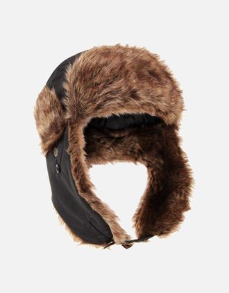 Mountain Warehouse Unisex Adult Furry Bomber Hat - Grey - Size: ONE size