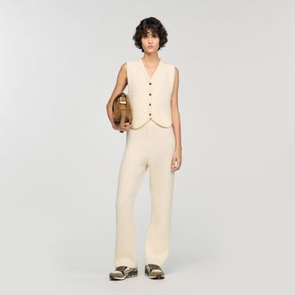 Sandro Chaleco de punto trenzado