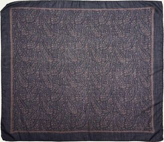 Massimo Alba Mens Cashmere-Silk Paisley Handkerchief