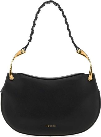 Alexander McQueen Wishbone Shoulder - female - Alexander McQueen - Shoulder Bags - Black - ONE SIZE - Bags