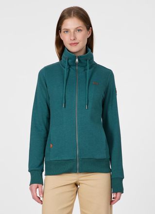 Ragwear Sweatjacke RAGWEAR RONETTE A, Damen, Gr. XXL, ocean gr&uuml;n, angeraute Sweatware, Obermaterial: 70% Baumwolle, 30% Polyester, unifarben, normal, Rundhals
