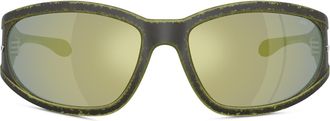 Diesel Rectangular sunglasses in acetate - Sunglasses - Unisex - Green