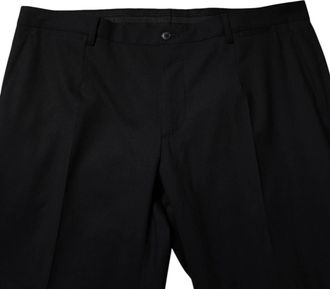 Dolce & Gabbana Mens Virgin Wool Trousers Black Elastane