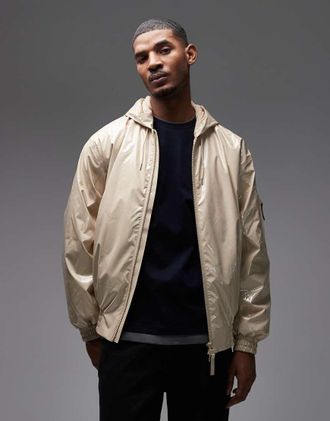 Rains 17270 Lohja - Giacca bomber isolante impermeabile nera con cappuccio-Nero