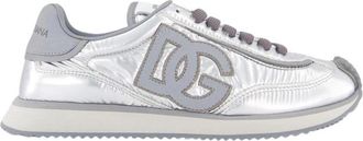Dolce & Gabbana Metallic Cushion Sneaker voor dames - Dames - Sneakers - Grijs - 38 EU - Schoenen