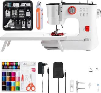OEM M&aacute;quina De Coser El&eacute;ctrica, Doble Hilo, 12 Tipos De Puntada, Dimensiones 30,5 X 13 X 25,5 Cm, Compatible Con Diversos Tejidos, Puede Coser Hasta 6 Cap