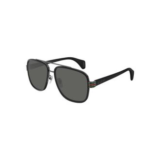 Gucci Gg0448S Zonnebril - Heren - Accessoires - Zwart - Maat: 58 MM