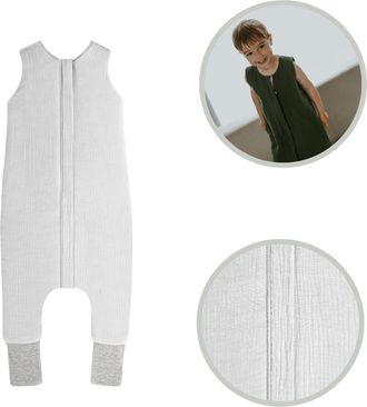 OEM Saco De Dormir De Muselina Con Pies, Talla M (3-5 A&ntilde;os), Color Gris