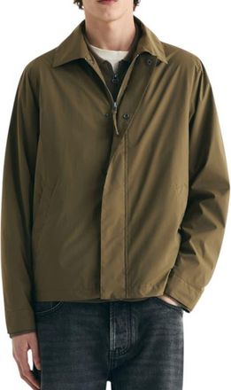 Scalpers Technical Jacket With Zipper in Khaki at Nordstrom, Size Xx-Large Eu
