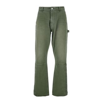 Purple Broeken, Heren, Groen, W31, M5005Ctmi 225 Wijde Broeken