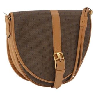 Saint Laurent Pre-owned Vintage PVC Schoudertas - Dames - Pre-owned - Bruin - Maat: ONE Size Leer