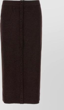 Victoria Beckham ribbed wool midi skirt
