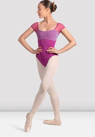 Bloch Ladies Mirella Zephyr Cap Sleeve Leotard, Magenta